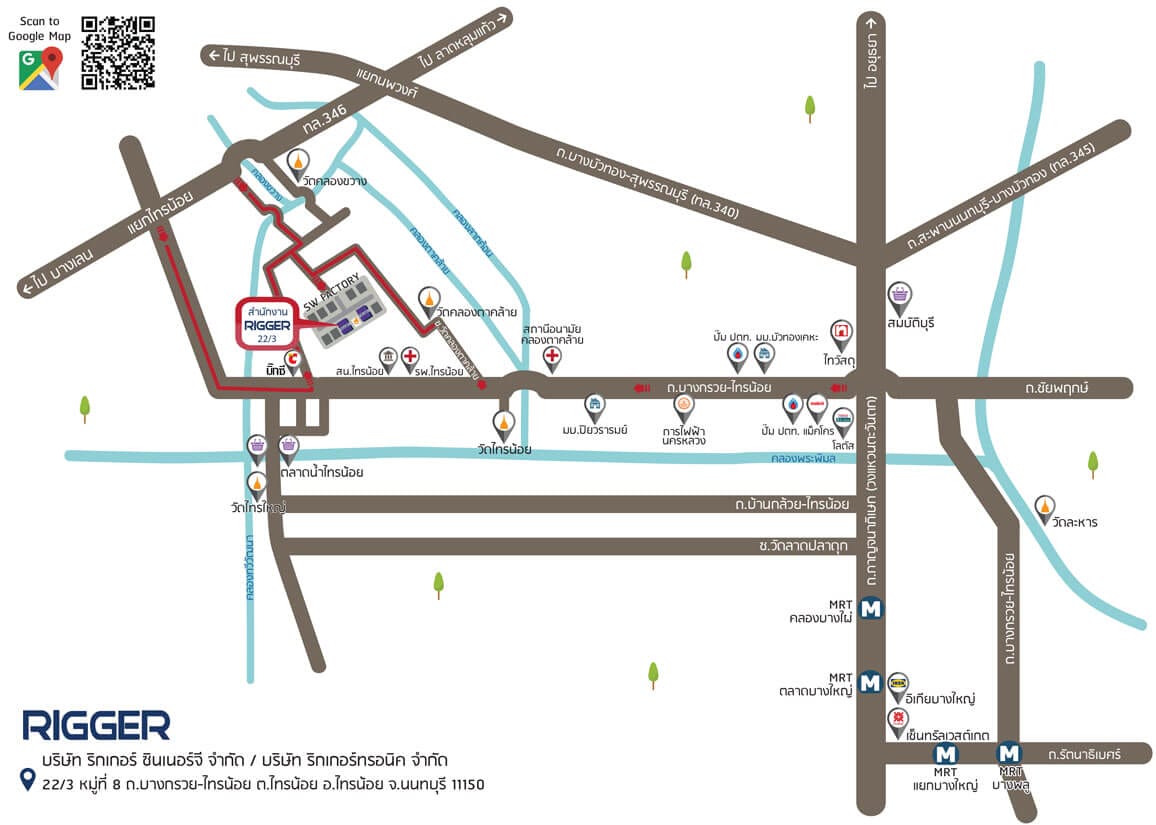 Factory location map