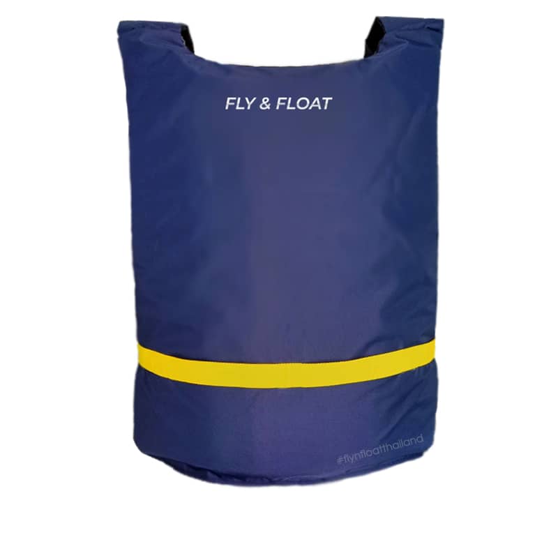 Free (B)-a Free Float - Blue, Yellow Back Angle | Fly n Float Thailand